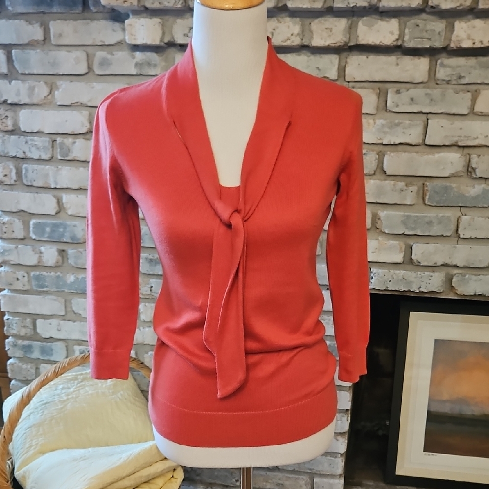 Ann Taylor Tie-Neck Sweater XS